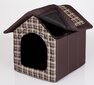 Maja-pesa Hobbydog R3 ruuduline, 52x46x53 cm, pruun hind ja info | Pesad, padjad | kaup24.ee