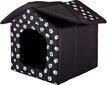 Maja-pesa Hobbydog R5 käpad, 70x60x63 cm, must цена и информация | Pesad, padjad | kaup24.ee