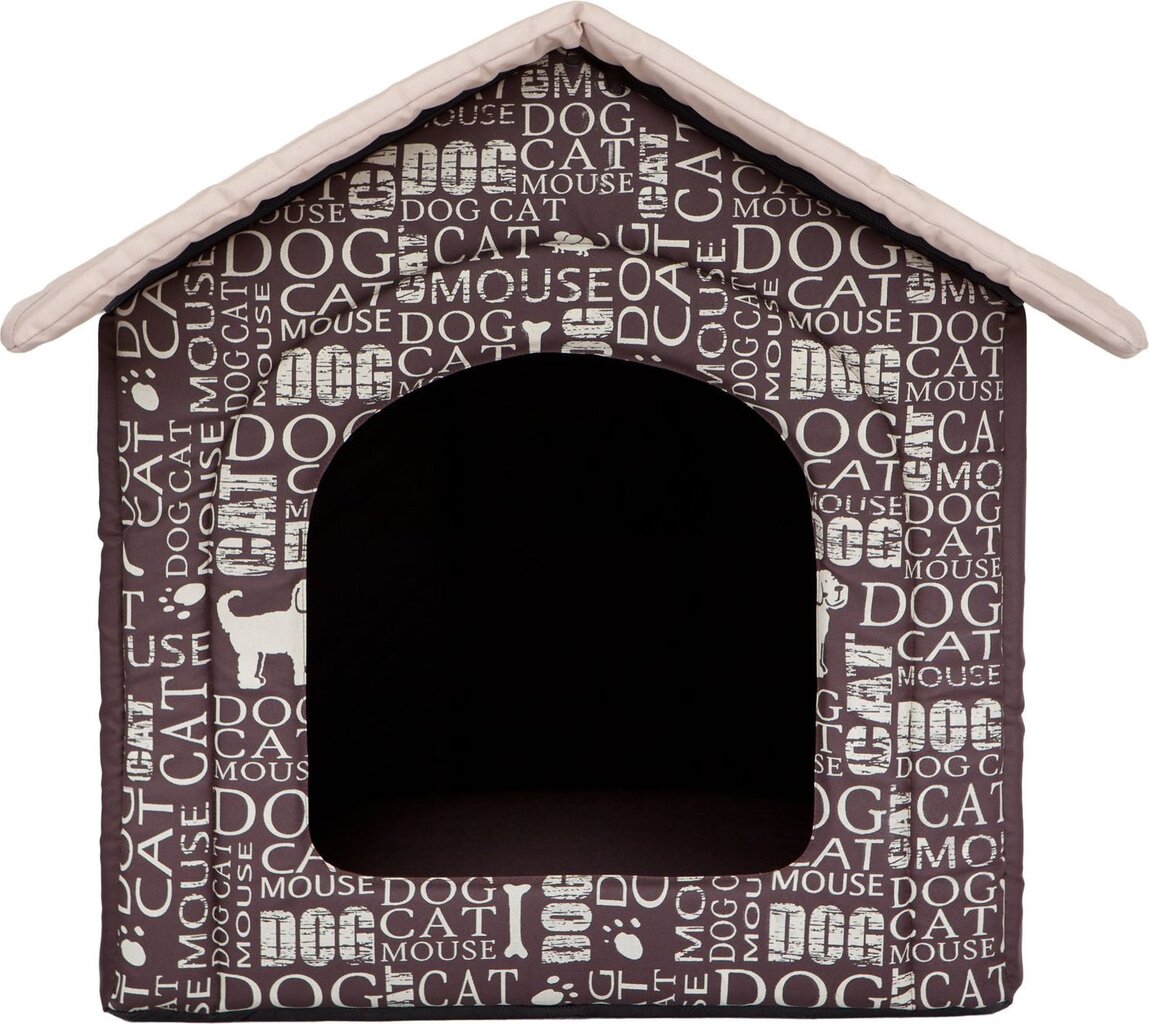 Maja-pesa Hobbydog R5 kirjad, 70x60x63 cm, pruun hind ja info | Pesad, padjad | kaup24.ee