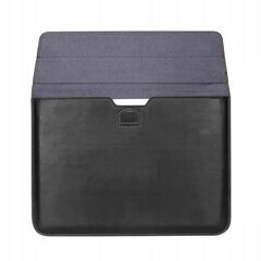 Universaalne Sülearvutikott ümbris jaoks sülearvuti Laptop Sleeve Macbook Air 13 / Pro M1 M2 2020 13 4Tech nahast must 14'' hind ja info | Arvutikotid | kaup24.ee