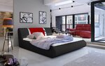 Кровать Flavio, 140x200 см, черная