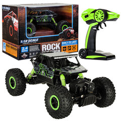 Радиоуправляемая машинка Rock Crawler HB 2,4 ГГц 1:18 зеленая  MaxDrive цена и информация | Игрушки для мальчиков | kaup24.ee