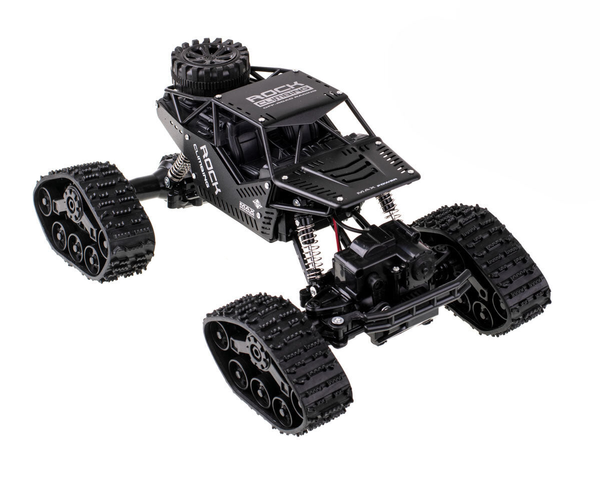 Rock Crawler 4x4 LHC012 2in1 raadio teel juhitav auto, must hind ja info | Poiste mänguasjad | kaup24.ee