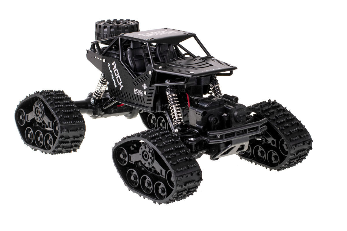 Rock Crawler 4x4 LHC012 2in1 raadio teel juhitav auto, must hind ja info | Poiste mänguasjad | kaup24.ee