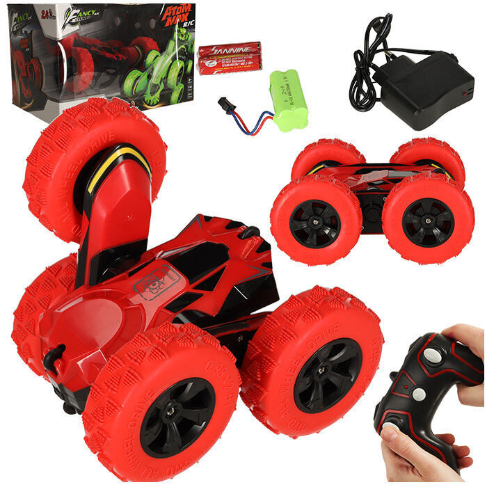 RC kaugjuhitav trikiauto "Acrobat Red MaxDrive hind ja info | Poiste mänguasjad | kaup24.ee