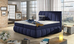 Кровать Vincenzo, 140х200 см, темно-синяя