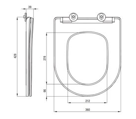 Klozetas Deante Jasmin Rimless su lėtai nusileidžiančiu dangčiu, White цена и информация | Унитазы | kaup24.ee