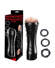 Masturbaator Quickes Pro Vibrating, must hind ja info | Sekslelud, masturbaatorid | kaup24.ee