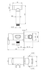 Bideedušikomplekt Deante Silia, Bianco, BQS_A34M цена и информация | Смесители | kaup24.ee