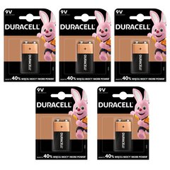 Duracell patarei 9V/MN1604, 5tk цена и информация | Батарейки | kaup24.ee