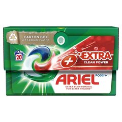 Капсулы для стирки Ariel Extra Clean, 20 шт. х 4 шт. цена и информация | Средства для стирки | kaup24.ee