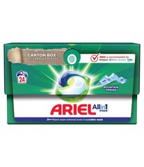 Ariel Mountain Spring Washing kapslid, 24 tk x 4 tk hind ja info | Pesuvahendid | kaup24.ee