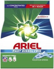 Pesupulber Ariel Mountain Spring, 20 tk, 1,1 kg x 6 tk hind ja info | Pesuvahendid | kaup24.ee