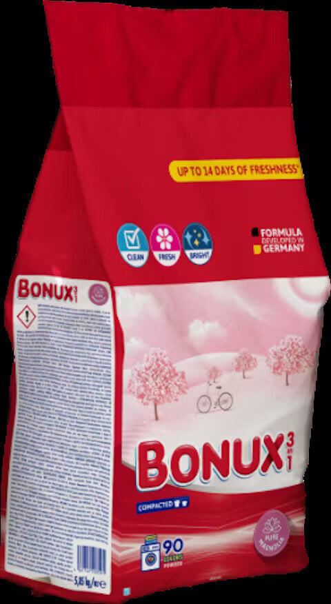 Bonux Pure Magnolia Pesupulber, 5,85kg, 90 tk x 2 tk hind ja info | Pesuvahendid | kaup24.ee