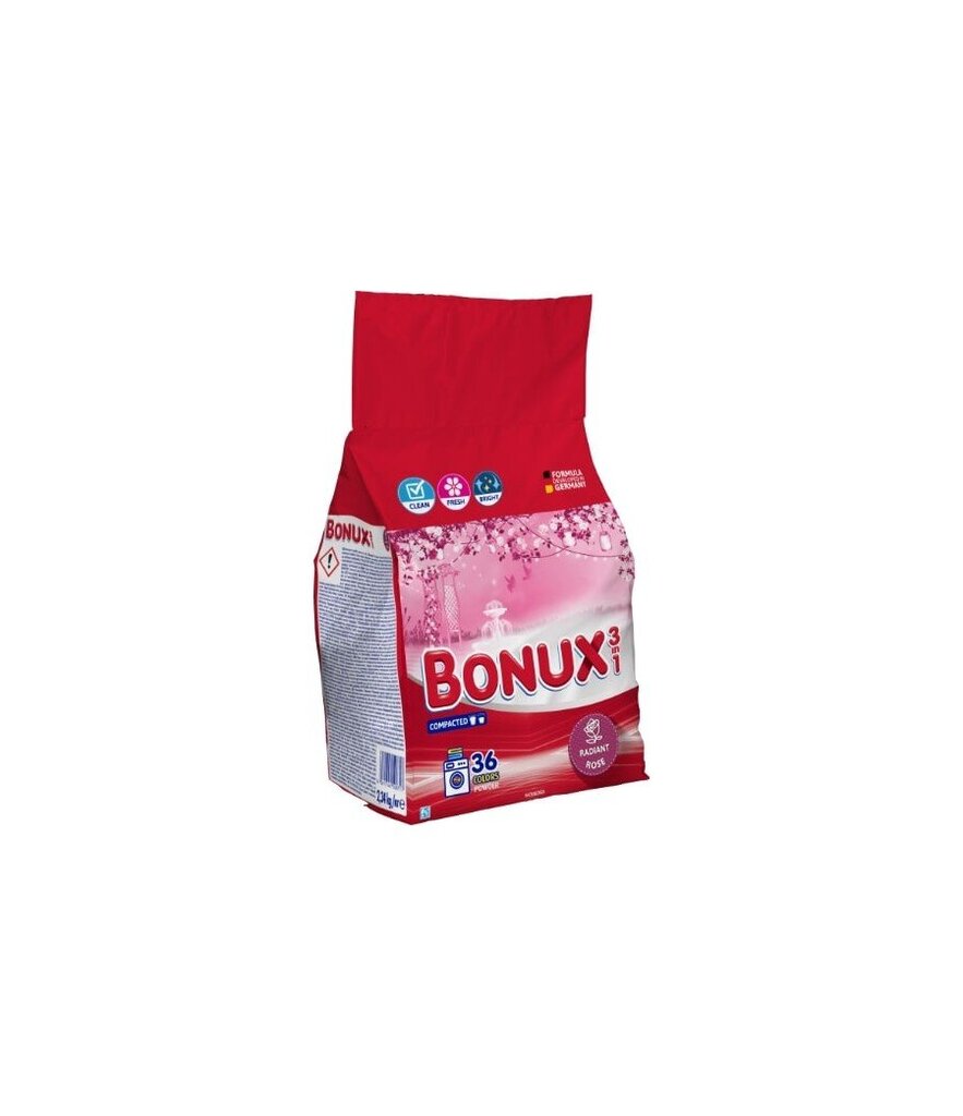 Bonux Radiant Rose pesupulber, 2,34kg, 36sk x 2 tk цена и информация | Pesuvahendid | kaup24.ee