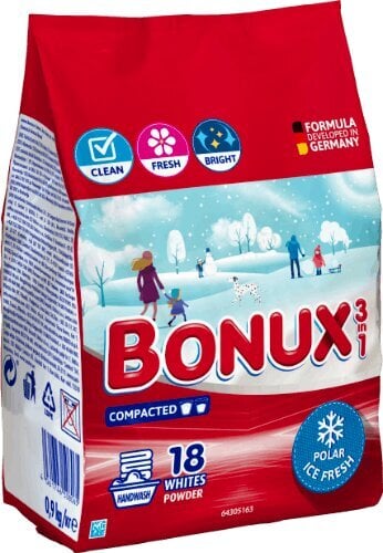 Bonux Polar Ice Fresh pesupulber, 1,17kg, 18 tk x 3 tk цена и информация | Pesuvahendid | kaup24.ee