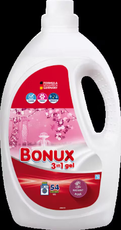 Bonux Radiant Rose Liquid pesugeel, 2,70l, 54sk x 2 tk цена и информация | Pesuvahendid | kaup24.ee