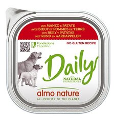 Almo Nature Daily с говядиной и картофелем, 9 х 300 г цена и информация | Консервы для собак | kaup24.ee