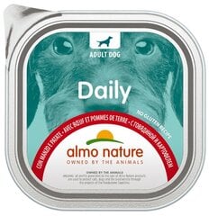 Almo Nature Daily с говядиной и картофелем, 9 х 300 г цена и информация | Консервы для собак | kaup24.ee