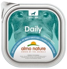 Almo Nature Daily, tursk roheliste ubadega, 9x300g hind ja info | Konservid koertele | kaup24.ee