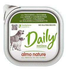 Almo Nature Daily, с индейкой и цуккини, 9 х 300 г цена и информация | Консервы для собак | kaup24.ee