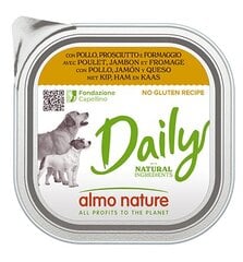 Almo Nature Daily, kana, sink, juust, 9x300g hind ja info | Konservid koertele | kaup24.ee