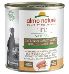 Almo Nature HFC Natural, kana porgandi ja riisiga, 12x280 g hind ja info | Konservid koertele | kaup24.ee