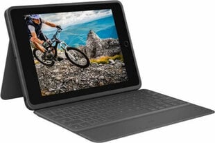 Чехол для iPad с клавиатурой Logitech Rugged Folio Чёрный 10,2" цена и информация | Чехлы для планшетов и электронных книг | kaup24.ee