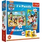 Pusle komplekt ja memokaardid Trefl Käpapatrull (Paw Patrol) 30+48+24-osaline цена и информация | Pusled | kaup24.ee