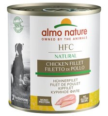 Almo Nature HFC Natural lisatoit, kanafilee, 12x280 g hind ja info | Konservid koertele | kaup24.ee