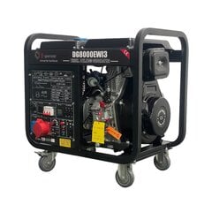 Diiselgeneraator E-generaator inverter DG8000EWI3 400V/max.6-6,5kw 20-230A hind ja info | Generaatorid | kaup24.ee