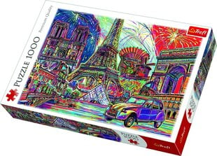 Pusle Trefl Pariisi värvid, 1000-osaline hind ja info | Pusled | kaup24.ee