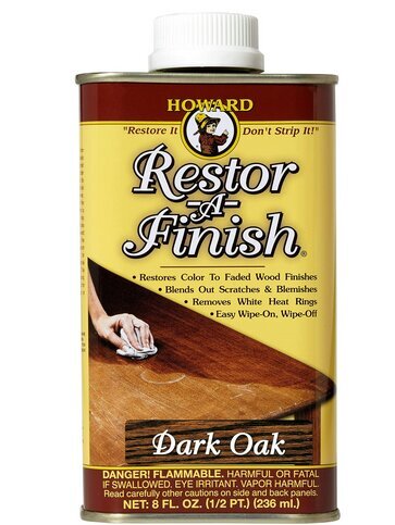 Mööbli renoveerija, Howard, Restor-A-Finish 236 ml, Dark Oak цена и информация | Impregneerid, kaitsekihid | kaup24.ee