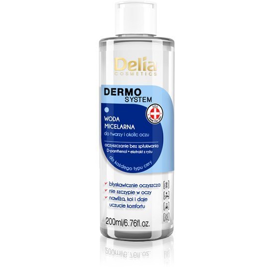 Mitsellaarvesi Delia Cosmetics Dermo System 200 ml hind ja info | Näopuhastusvahendid | kaup24.ee