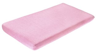 Непромокаемая простыня с резинкой розовая, 120x60, Sensillo, 2153 цена и информация | Простыни | kaup24.ee