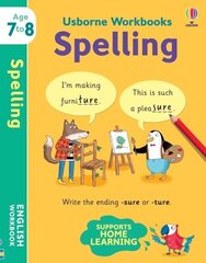 Usborne Workbooks Spelling 7-8 цена и информация | Книги для подростков и молодежи | kaup24.ee