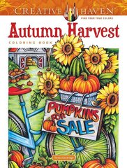 Creative Haven Autumn Harvest Coloring Book hind ja info | Väikelaste raamatud | kaup24.ee