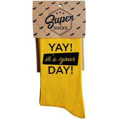 Sokid "It's your day" hind ja info | Lõbusad sokid | kaup24.ee