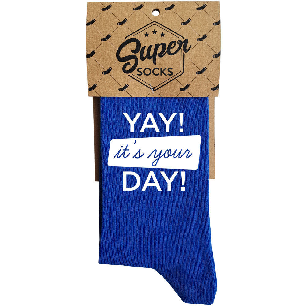Sokid "It's your day" hind ja info | Lõbusad sokid | kaup24.ee