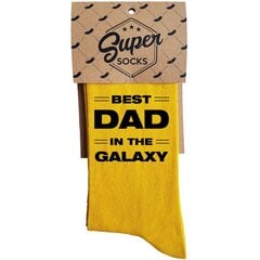 Sokid "Best dad in the galaxy" hind ja info | Lõbusad sokid | kaup24.ee