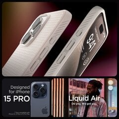 SPIGEN Liquid Air для iPhone 15 Pro Max (6,7") — Титановый цена и информация | Чехлы для телефонов | kaup24.ee