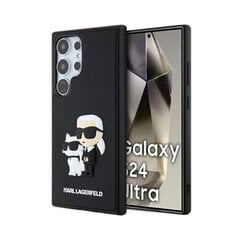 KARL LAGERFELD (3D Rubber KC NFT) для Samsung Galaxy S24 Ultra (6,8″) — Черный цена и информация | Чехлы для телефонов | kaup24.ee