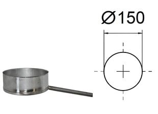 Отвод конденсата вбок. D-150 мм. цена и информация | Дымоходы | kaup24.ee