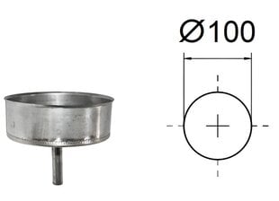 Отвод конденсата вниз. D-100 мм. цена и информация | Дымоходы | kaup24.ee