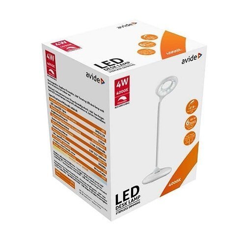 Laetav LED laualamp Avide 4W valge hind ja info | Laualambid | kaup24.ee