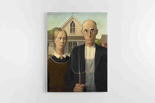 Grant Wood - Ameerika gootika (American Gothic) hind ja info | Seinapildid | kaup24.ee