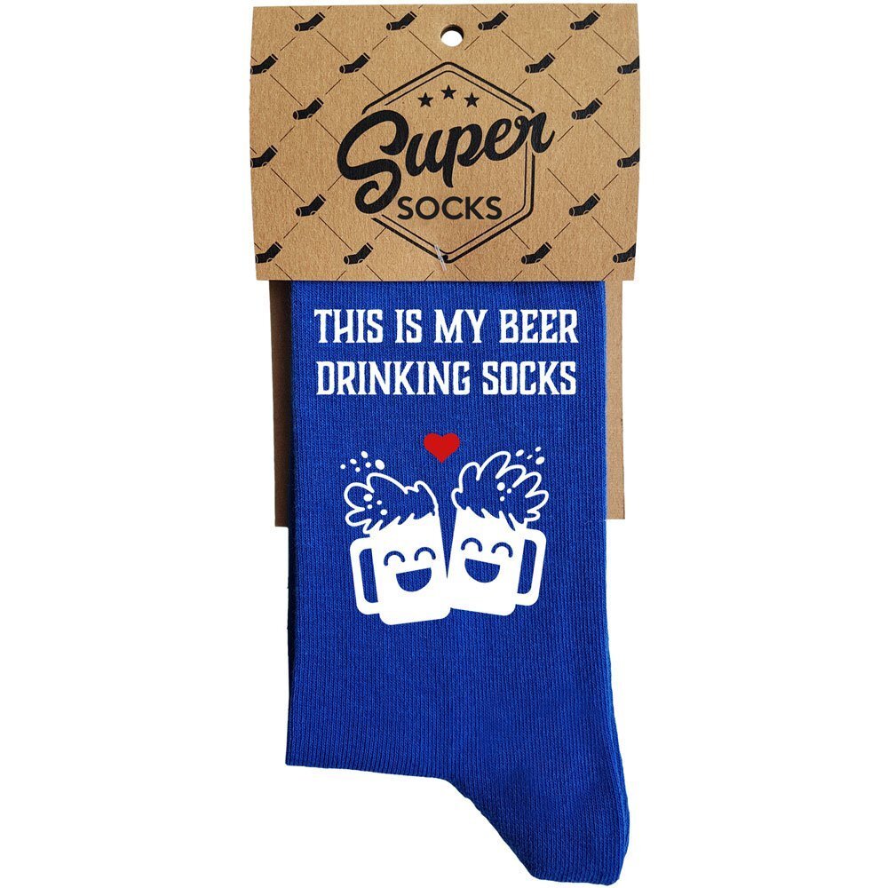 Sokid "This is my beer drinking socks" hind ja info | Lõbusad sokid | kaup24.ee