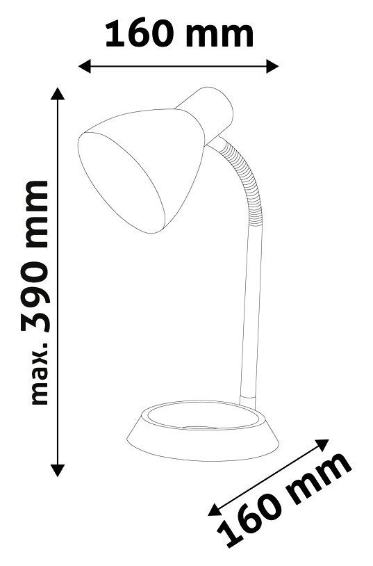 Laualamp Avide O-Base E27 valge hind ja info | Laualambid | kaup24.ee