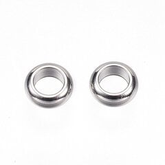 Vahehelmed, Roostevaba Teras, ring, 5x2mm, 20 tk hind ja info | Ehete valmistamine, helmestamine | kaup24.ee