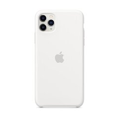 Apple iPhone 11 Pro Max Silicone Cover White цена и информация | Чехлы для телефонов | kaup24.ee